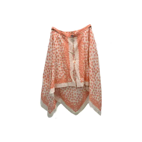 CHANEL Повседневный Длинный Юбка Женские Розовый