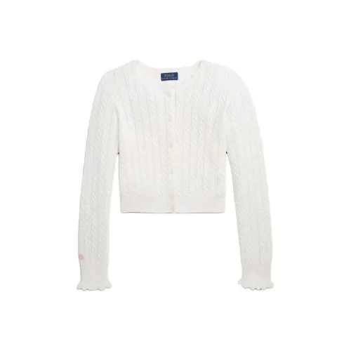 Polo Ralph Lauren SS24 Свитер Выстиранный Белый Детский