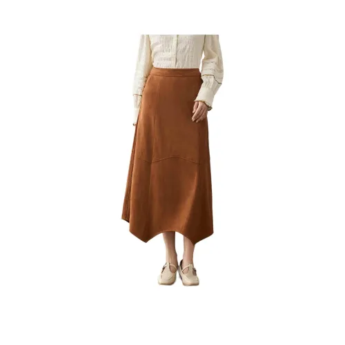 Inman Повседневный Длинный Юбка Женские CAMEL