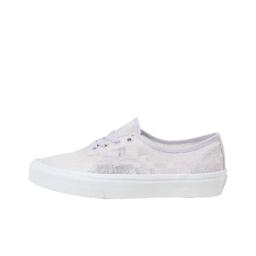Vans Authentic Low Top Скейтборд Кроссовки Унисекс Серый Фиолетовый