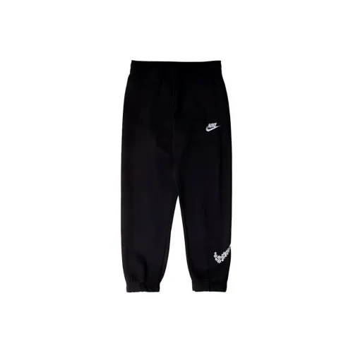 NIKE Черные Kids Вязаные Тренировочные Брюки
