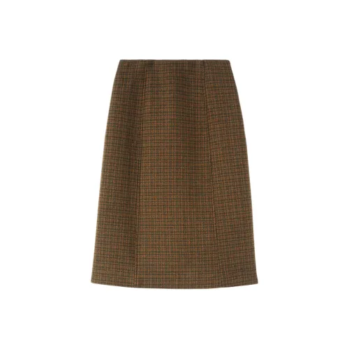 Loro Piana Коричневая Женская Повседневная Длинная Юбка