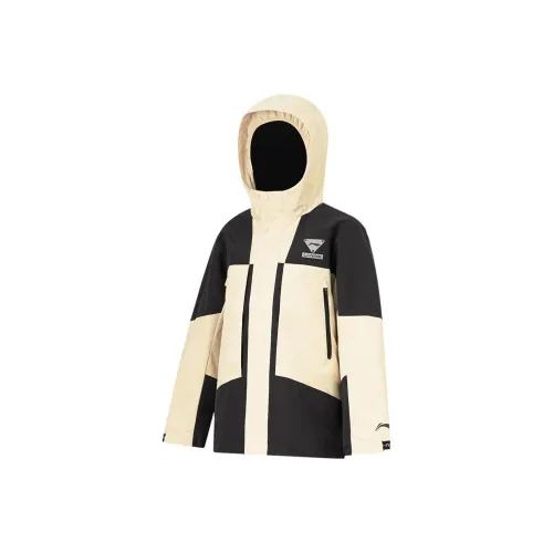 LINING YOUNG Внешняя сторона Parts Fog Хаки черный, Внутренняя одежда Parts Черный Детские софтшелл-куртки