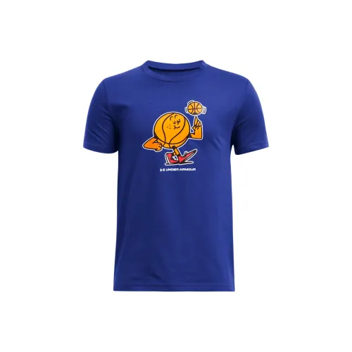 Under Armour UA Get Pumped T-Shirt Королевский Синий Детский