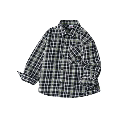 Disney Рубашка Черно-белая клетка Детская