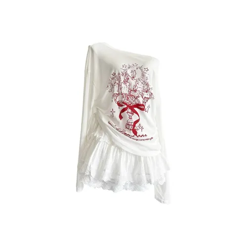 Icicofficial Комплект с юбкой Женская Белая Двухкомпонентный комплект