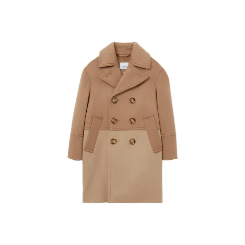 Burberry CAMEL Kids Шерстяные пальто