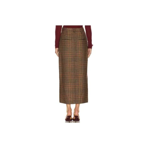 VERONICA BEARD Повседневный Длинный Юбка Женские Коричневый