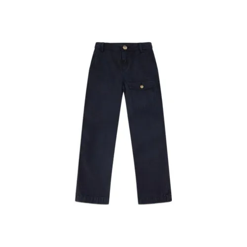 Lanvin Темно-синие джинсы для детей