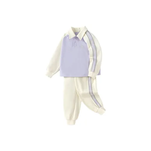 BALABALA Повседневная спортивная одежда Фиолетово-белый для детей 3-7 лет