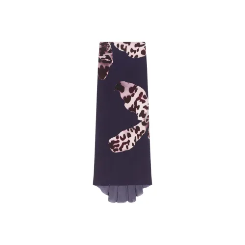 DRIES VAN NOTEN Синие Женские Повседневные Длинные Юбки