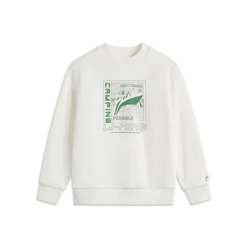 LINING YOUNG Sports Life Collection Стандартный белый Школьный возраст Толстовки