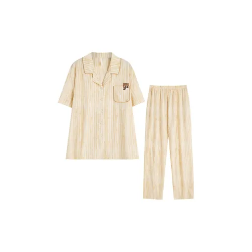 DUOQIAOMEI Цвет изображения Женские Пижамные комплекты