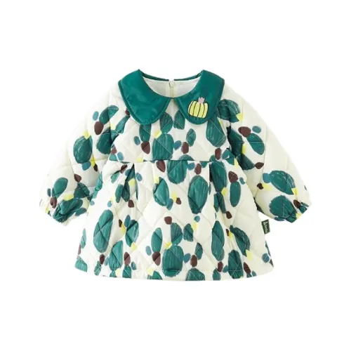 Amila Norwegian Лесной зеленый Flower Edition Kids Платья