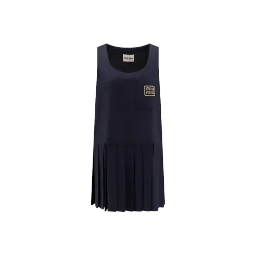 MIU MIU Без рукавов Платье Женское Черное