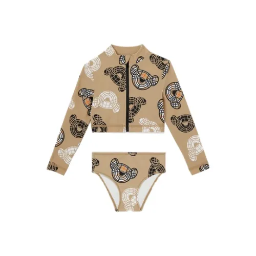 Burberry SS23 Детский купальник Летний Детский Архивный Бежевый