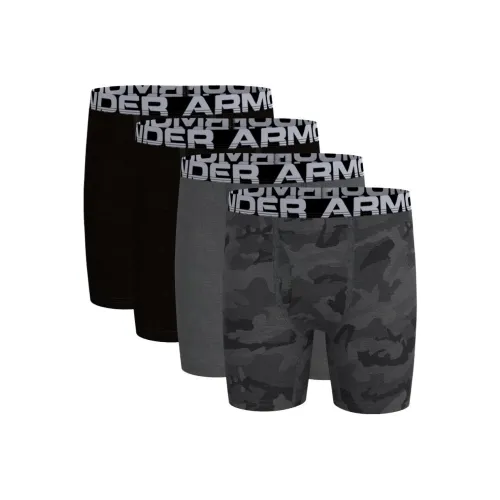 Under Armour Boxerjock Набор OF 4 Черный + Черный + Серый + Камуфляж Kids Трусы