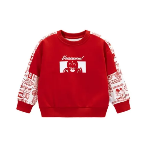 Disney Толстовка Красная для детей 3-7 лет