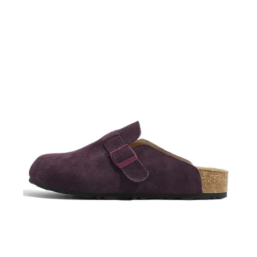 Lan Miao Резиновая подошва противоскользящие домашние тапочки для женщин фиолетовые