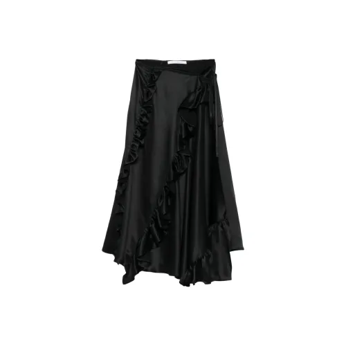 Cecilie Bahnsen Повседневный Длинный Юбка Женские Черный