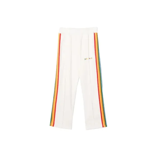 PALM ANGELS Белые Kids Вязаные Тренировочные Брюки