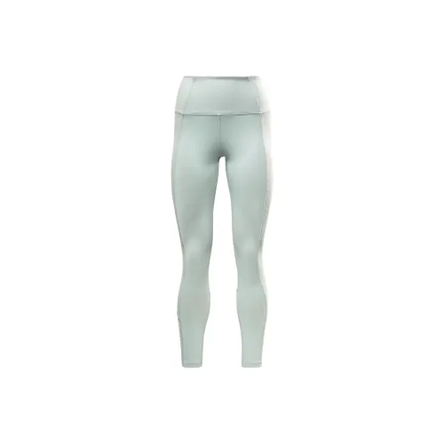 Reebok Rib HIGH RISE Leggings Спортивные брюки Женские Зеленый Фиолетовый Серый