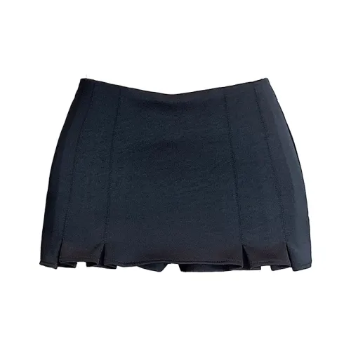 HTHK Повседневные короткие юбки Женские Черный