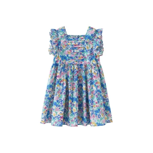 E.I Детское платье Белый синий Группа Детский