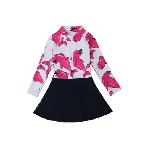 momasong Розовый Дельфин Kids Купальники