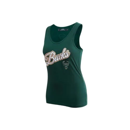 NBA Milwaukee Bucks Hunter Script Баскетбольная Джерси Женская Зеленая