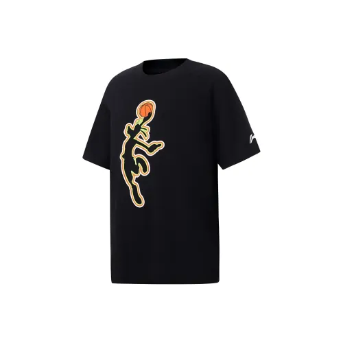 LINING YOUNG x DISHINIGAOFEI LIANMINGKUAN Баскетбольная рубашка черного цвета для детей