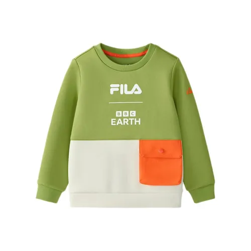 FILA KIDS Толстовка Горчичный Пудровый Детский Возраст 3-7 Лет