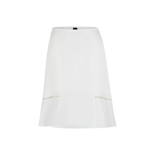 Hugo Boss Повседневный Длинный Юбка Женская Белая