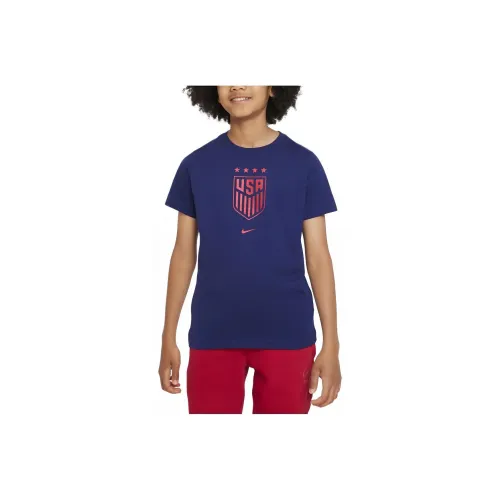 Nike USA Soccer Team Olympic Series USWNT T-Shirt Blue Kids