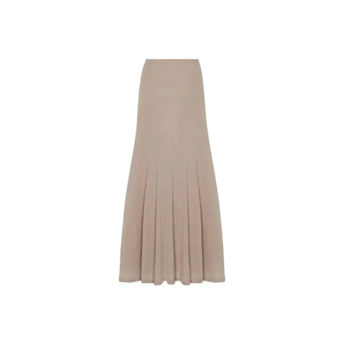 THE ROW Повседневный Длинный Юбка Женские Бежевый