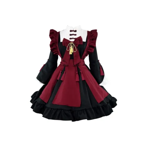 OUTDOORPRINCE Лолита-стиль Женский Черный Красный