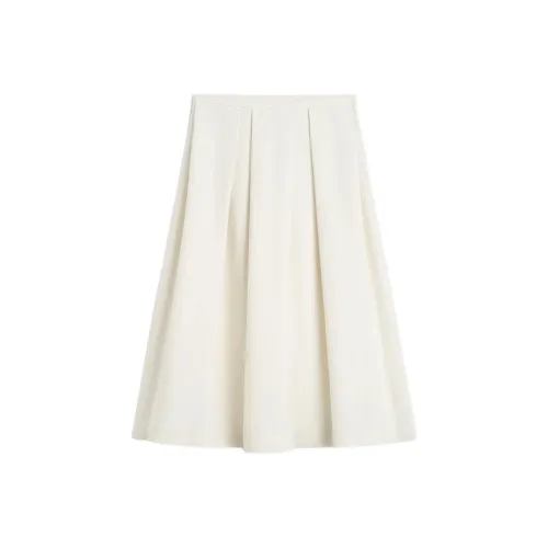 TOTEME FW24 Повседневная длинная юбка женские цвет ореха макадамия