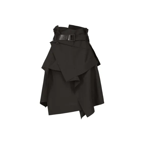 ISSEY MIYAKE FW24 Повседневная длинная юбка женская черная