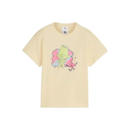 PUMA TROLLS SS24 T Рубашка Крем Ванильный Children Возраст 3-7 лет