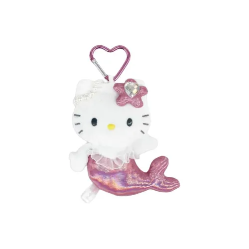 Sanrio Hello Kitty Fantasy Талисман Брелок Mermaid Темно-розовый Куклы Плюшевый Брелок 13 см Рекомендуемый рост