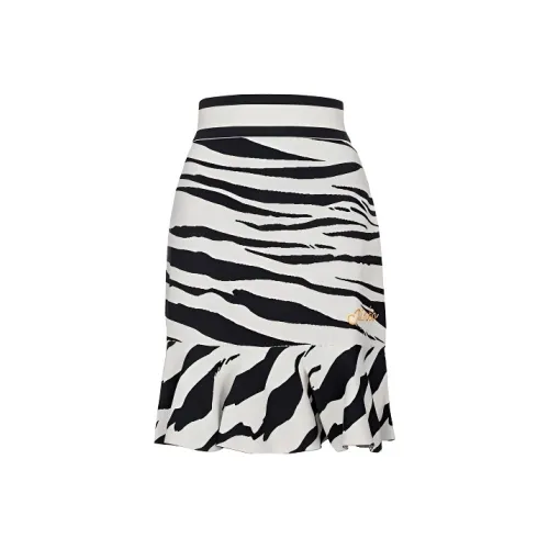 PINKO Белый черный Женские Повседневные короткие юбки