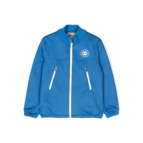 GUCCI Детский топ синий для малышей и детей младшего возраста