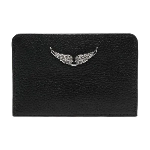 Zadig Voltaire Коровья кожа Держатель для карт Держатель для карт Женский Черный