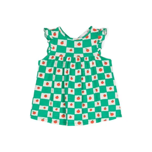 BOBO CHOSES Малыш Платье Зеленый Infant и Toddler
