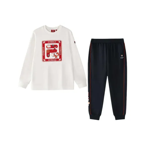 FILA KIDS x Cath Kidston Повседневная спортивная одежда Облачный белый Детский