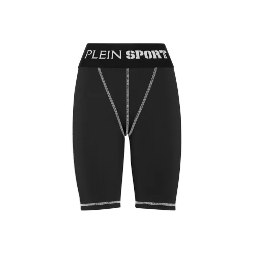 PLEIN SPORT SS24 Велошорты и Велошорты Женские Черные
