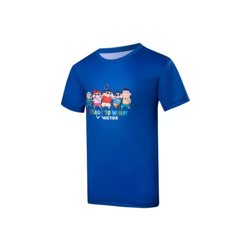 Victor X Crayon Shinchan T-рубашка королевский синий детский