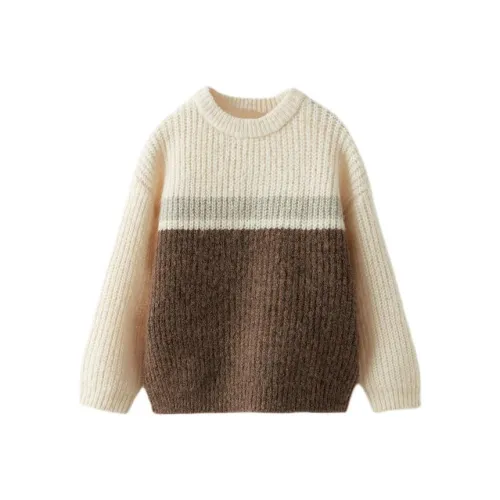 ZARA Песочный/Коричневый Школьный возраст Свитеры