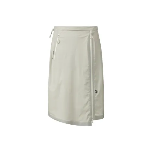 SALOMON Повседневный Длинный Юбка Женские Бежевый