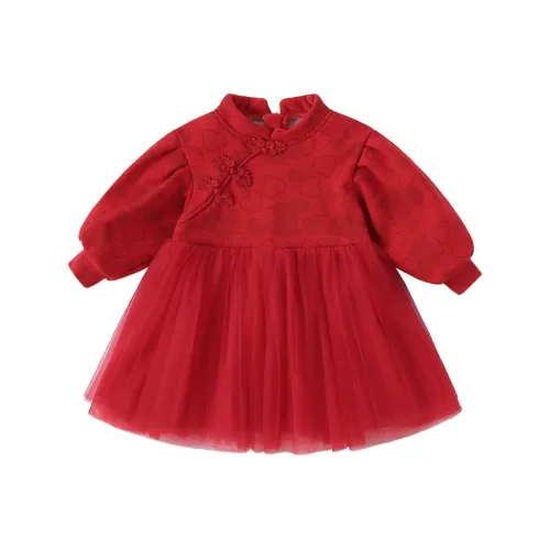 JELLYBABY Red Детские Платья